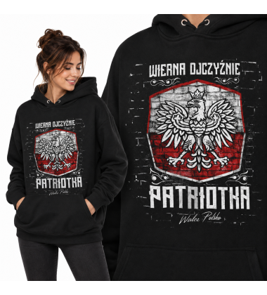 Damska bluza z kapturem WIERNA OJCZYŹNIE